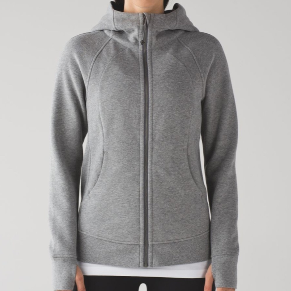 Lululemon Scuba Zip Up Hoodie - Grey/Size 6
